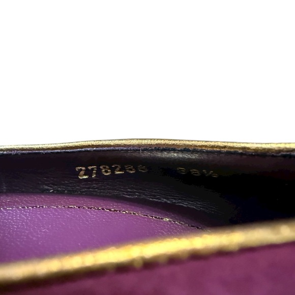 Gucci Purple Gold Trim Glam Suede Platform Stiletto Heel Pumps EU 38.5 US 8.5 - Picture 8 of 14